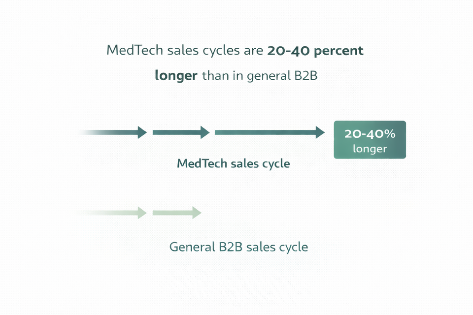 MedTech sales are 20-40% longer than in B2B
