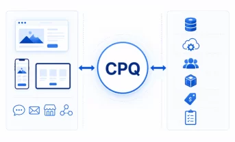Front end decoupled from back end, headless CPQ